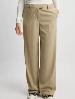 Обычные брюки NA-KD, бежевый