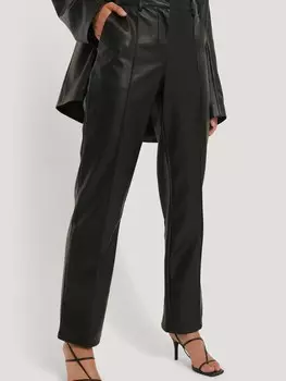 Обычные брюки NA-KD, черный