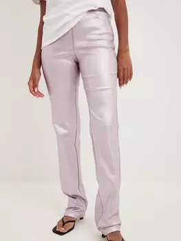 Обычные брюки NA-KD, розовый