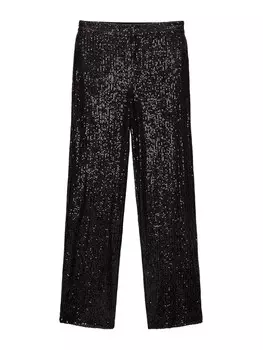 Обычные брюки Pull&Bear, черный