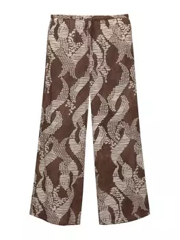 Обычные брюки Pull&Bear, коричневый