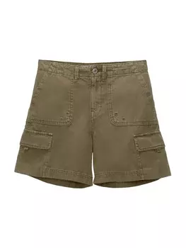 Обычные брюки Pull&Bear, оливковый