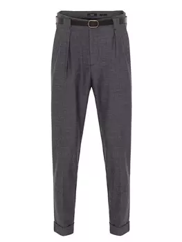 Обычные брюки со складками спереди Antioch, антрацит