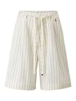 Обычные брюки со складками спереди BOGNER Bermudas Hope, цвет Light yellow