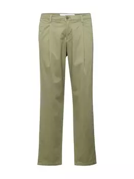 Обычные брюки со складками спереди JACK & JONES BILL BOWIE, оливковый