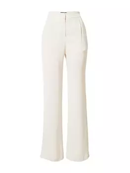 Обычные брюки со складками спереди Misspap, кремовый