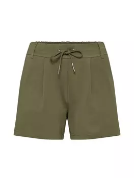Обычные брюки со складками спереди ONLY, хаки