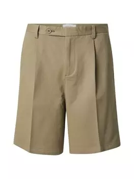 Обычные брюки со складками спереди TRAPP, хаки