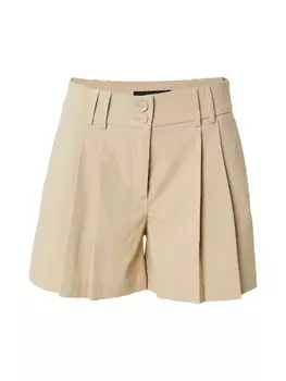 Обычные брюки со складками спереди VERO MODA VMGOODY, песочный
