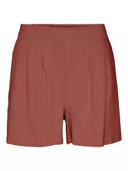 Обычные брюки со складками спереди VERO MODA JESMILO, каштановый