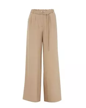 Обычные брюки со складками спереди WE Fashion, светло-коричневый