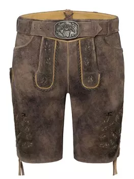 Обычные брюки SPIETH & WENSKY Lederhose Frstenzell, коричневый