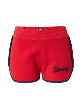 Обычные брюки Superdry, красный