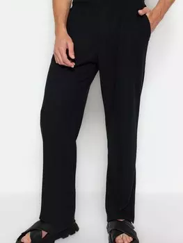 Обычные брюки Trendyol, черный