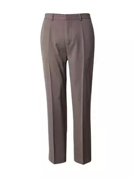 Обычные брюки в складку DAN FOX APPAREL Elias, цвет Muddy colored