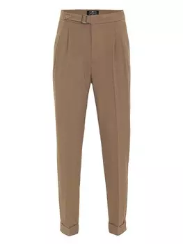 Обычные брюки в складку Dandalo, коричневый