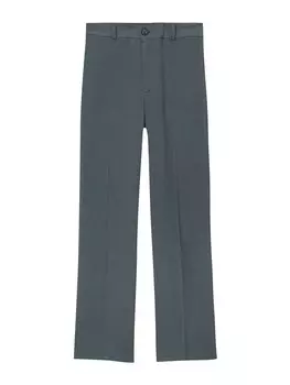 Обычные брюки в складку Pull&Bear, синий