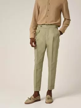Обычные брюки в складку спереди Antioch, хаки