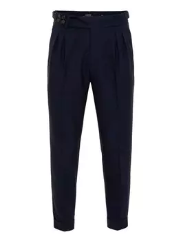 Обычные брюки в складку спереди Antioch, морской синий