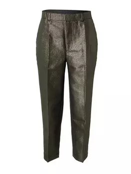 Обычные брюки в складку спереди GAP, темно-коричневый