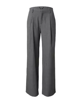 Обычные брюки в складку спереди Lindex Charlotte, темно-серый