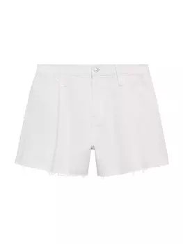 Обычные брюки в складку спереди MANGO Ibiza, белый
