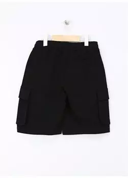 Обычные черные шорты для мальчика 39DJC902N Benetton, черный