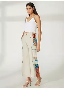 Обычные черные женские брюки с высокой талией Akep