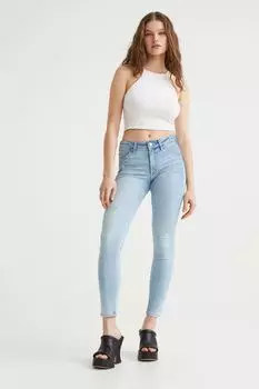 Обычные джеггинсы до щиколотки H&amp;M, светло-голубой деним