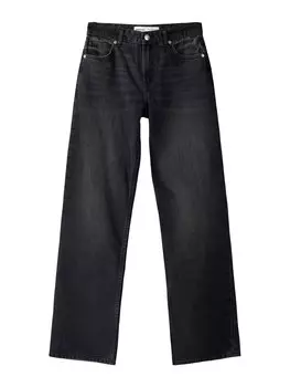 Обычные джинсы Bershka, черный деним