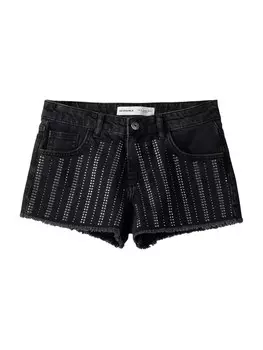 Обычные джинсы Bershka, черный деним