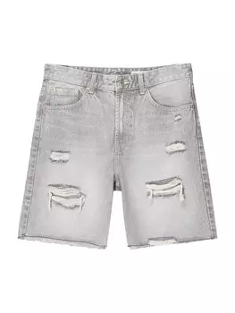 Обычные джинсы Bershka, светло-серый