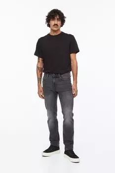 Обычные джинсы H&M, темно-серый деним