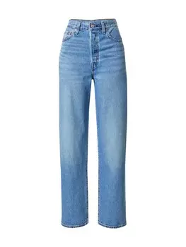 Обычные джинсы LEVI'S Ribcage Straight Ankle Jeans, синий деним