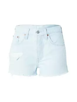 Обычные джинсы LEVIS 501 ORIGINAL SHORT LIGHT INDIGO - WORN IN, светло-синий