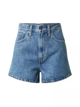 Обычные джинсы LEVIS HIGH WAISTED MOM SHORT MED INDIGO - FLAT FINISH, синий