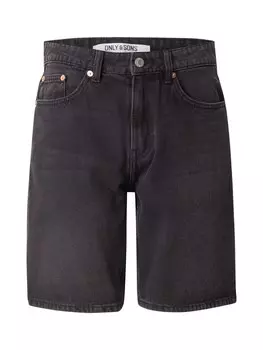 Обычные джинсы Only & Sons ONSEDGE, черный деним