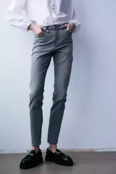 Обычные джинсы скинни H&M, серый