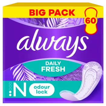 Обычные гигиенические прокладки, 60 шт./1 упаковка. Always Daily fresh & protect