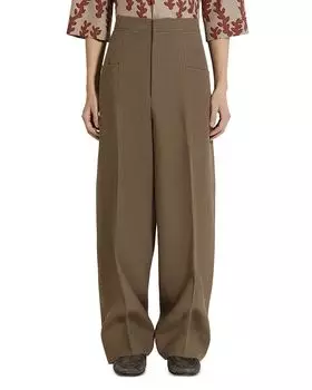 Обычные льняные брюки Oasi Lino Regular Fit ZEGNA, коричневый/бежевый