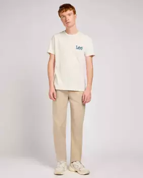 Обычные мужские брюки чинос бежевого цвета Lee, бежевый