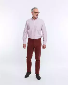 Обычные мужские брюки чинос темно-бордового цвета Wickett Jones, бордовый