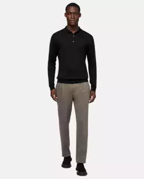 Обычные мужские брюки с карманами Boggi Milano, цвет Topo