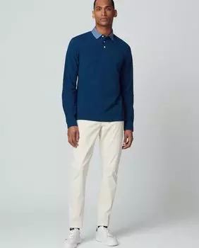 Обычные мужские брюки с пятью карманами светло-серого цвета Hackett, светло-серый