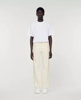 Обычные мужские джинсы Sandro, белый