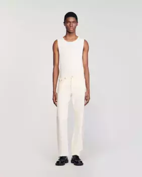 Обычные мужские джинсы Sandro, белый