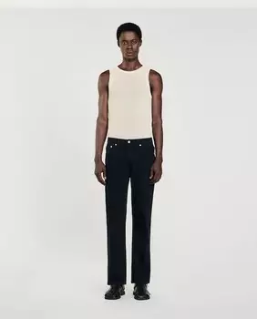 Обычные мужские джинсы Sandro, черный