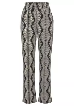 Обычные пижамные штаны LASCANA, разноцветный