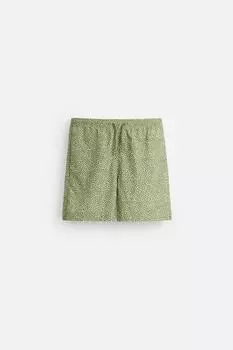 Обычные плавки с абстрактным принтом ZARA, цвет Light khaki
