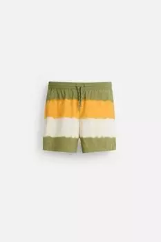 Обычные плавки с принтом в виде галстука-краски ZARA, цвет various